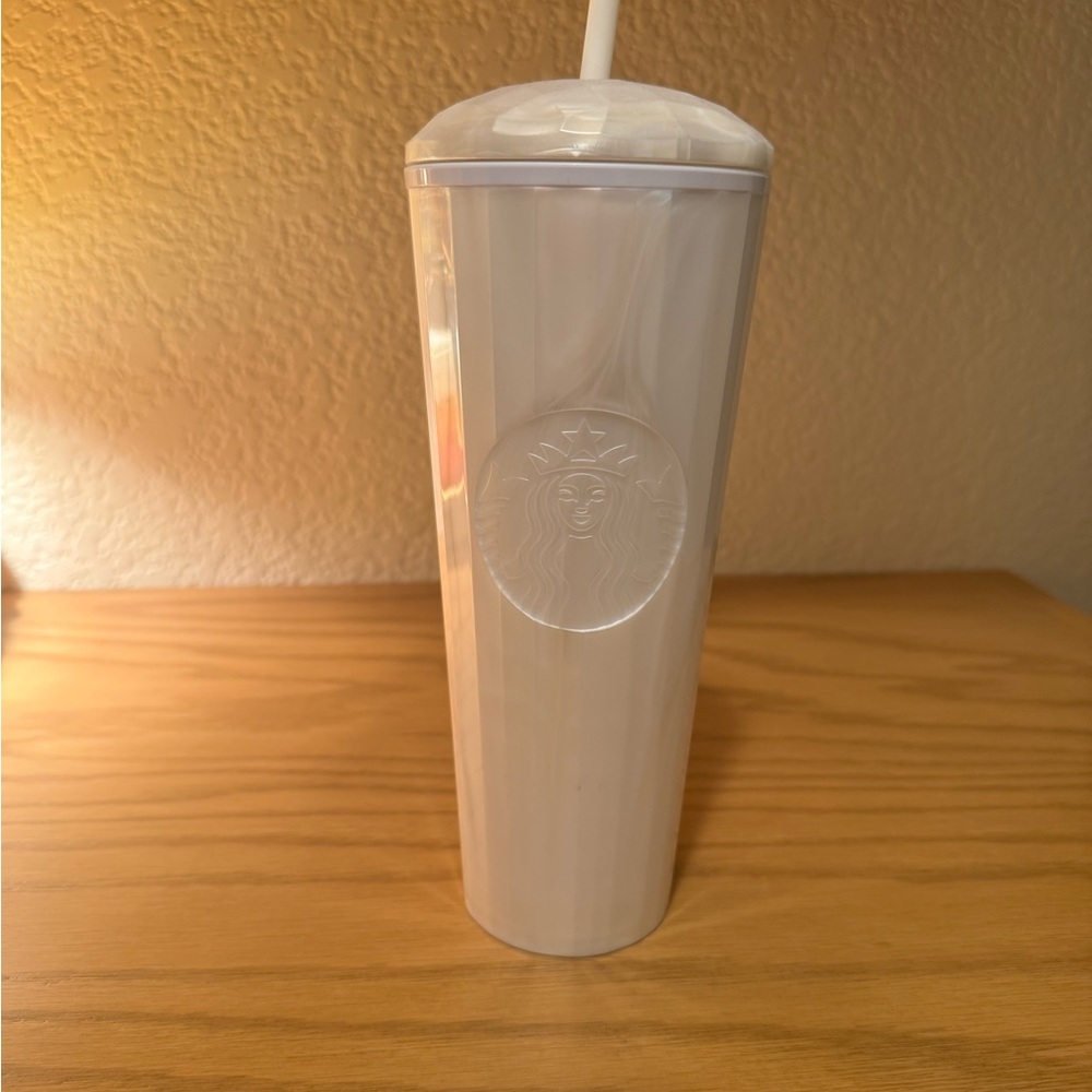 Starbucks Ivory Tumbler with Straw